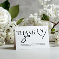 Minimal Thank You Card Template, Gender Neutral, Modern Elegant Special Thanks 9302