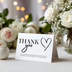 Minimal Thank You Card Template, Gender Neutral, Modern Elegant Special Thanks 9302