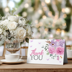 Baby in Bloom Thank You Card Template, Lilac Flowers Special Thanks 9196