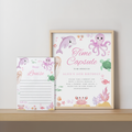 Oneder the sea Birthday Capsule Sign, Under the sea Pink 1st 9180