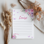 Butterfly Birthday Capsule Sign, Purple Flowers 1st Time Capsule 9194