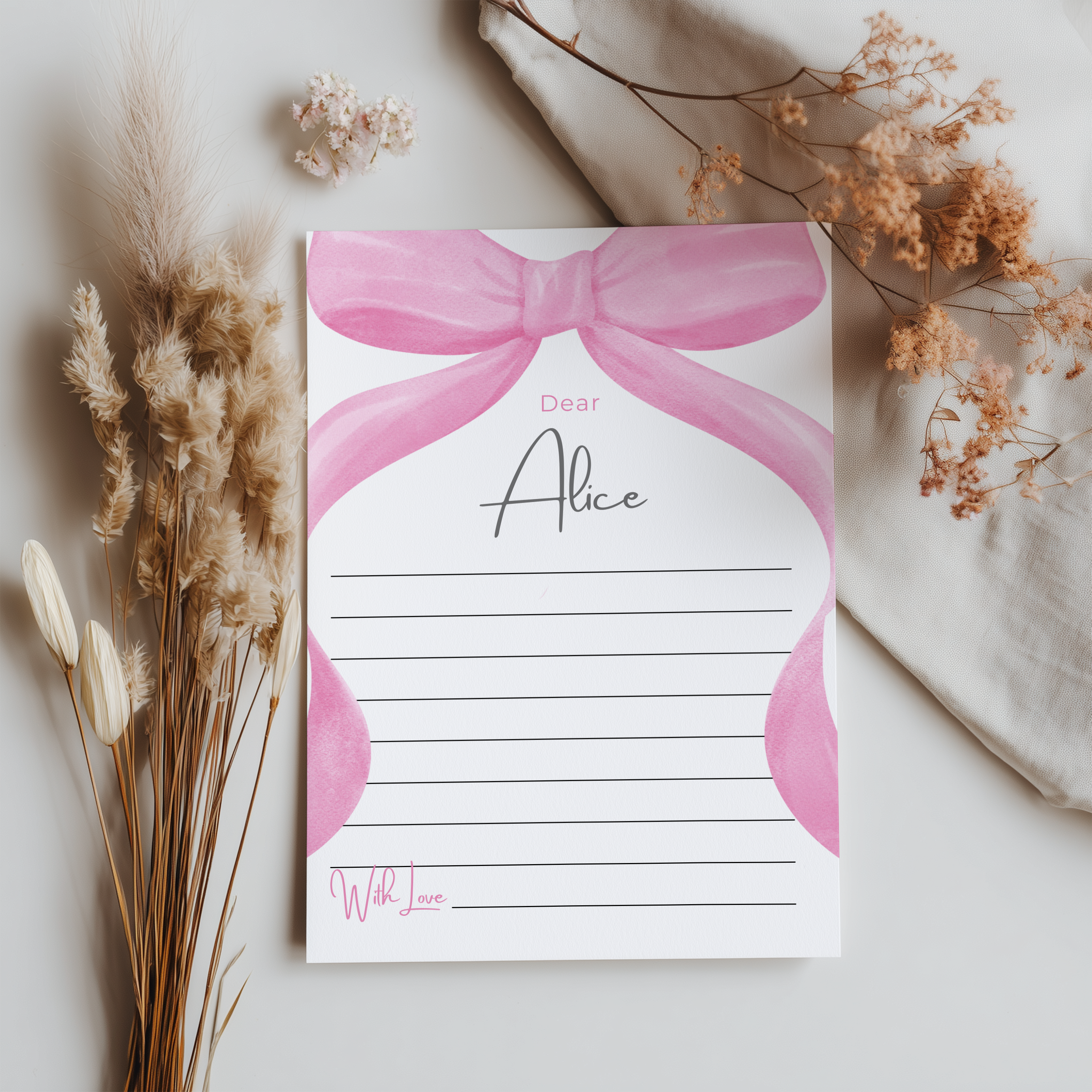 Pink Bow Time Capsule Sign, Pink Bow 1st Birthday Time Capsule, Time Capsule Template, Girls Bow 1st Birthday Decorations Pink 9156
