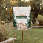 Woodland Welcome Sign, Template Party Signs