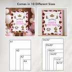 Cowgirl First Rodeo Birthday Welcome Sign – Editable & Instant Download 8538