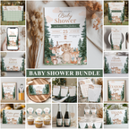 Woodland Baby Shower Bundle Decoration