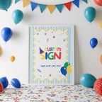 Fun to Be One Custom Sign,  Birthday 8x10 Custom Signs