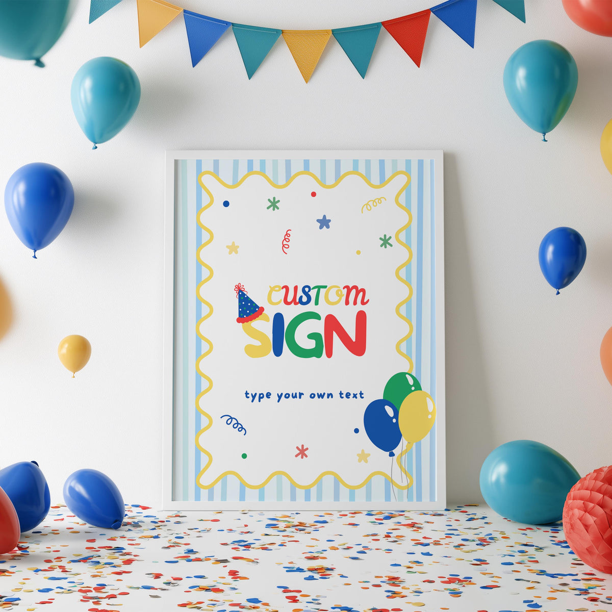 Fun to Be One Custom Sign,  Birthday 8x10 Custom Signs
