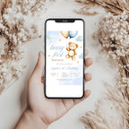 Beary First Birthday Invitation, Teddy  Bear Invite