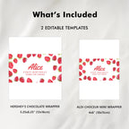 Strawberry Berry First 1st Birthday Chocolate Wrappers