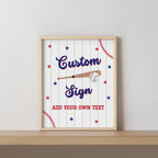 Baseball Custom Sign, Rookie Birthday 8x10 Custom Signs