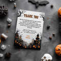 Editable Halloween Party Thank You Card | Instant Download Template
