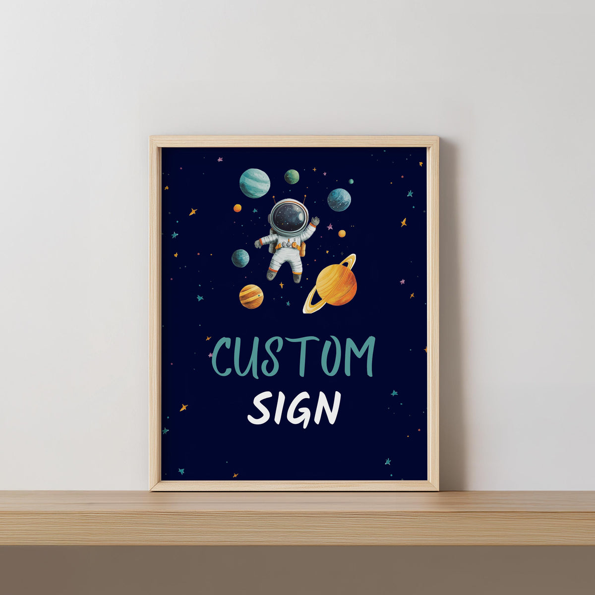 Astronaut Custom Sign, First Trip Around the Sun Custom Signs, 8x10 Custom Sign, Printable Astronaut 1st Birthday Signs