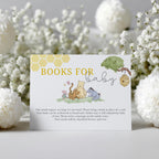 Winnie the Pooh Books For Baby Printable, Baby Shower Book Request Cards