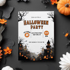 Editable Halloween Party Invitation - Instant Download