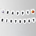 Happy Birthday Banner Halloween Birthday Banner Pumpkin Ghost Birthday Party Halloween Decor Download PRINTABLE DIGITAL DIY