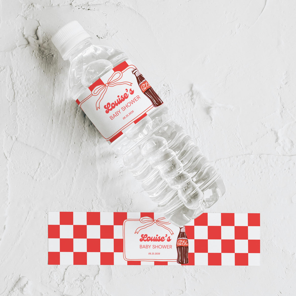 Ready to pop Water Bottle Labels, Soda Baby Shower Label