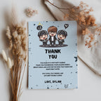 Kpop Editable Birthday Thank You Card | Printable Template | Instant Download