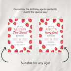 Two Sweet Welcome Sign, Strawberry 2nd Birthday Sign