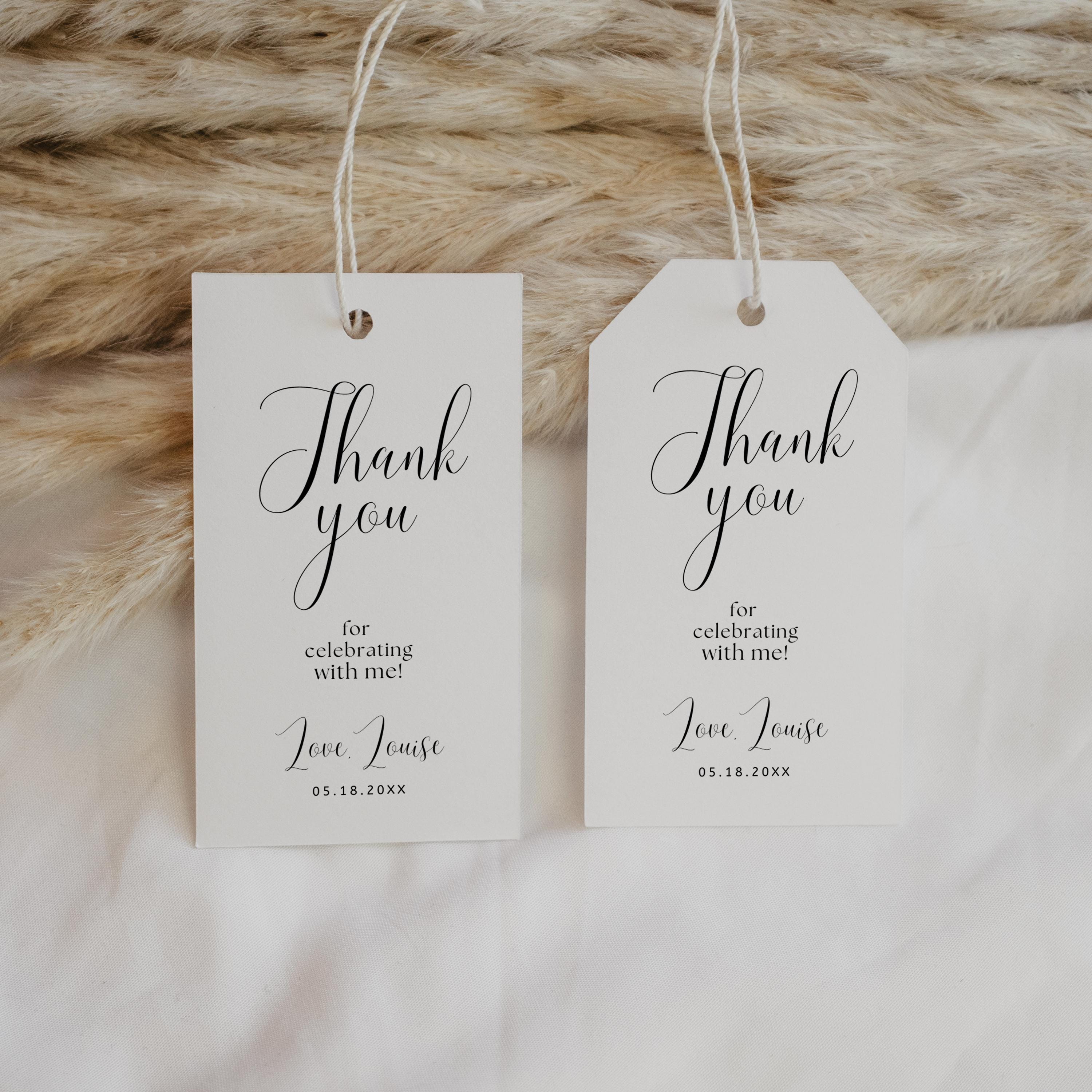 Minimalist Modern Favor Tags, 1st Birthday Tag, Gender neutral, Printable Gift Tags 9175