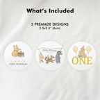 Winnie the Pooh Cupcake Topper, Birthday Cupcake Toppers