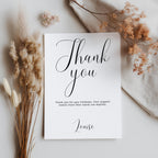 Minimalist Modern Thank You Card Template, Simple Special Thanks Printable Card 9175