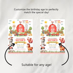 1st Birthday Little Farm Chocolate Wrappers, Barnyard Birthday Candy Bar Wrapper, Canva Template