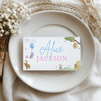 Winnie the Pooh Gender Reveal Place Card Template Printable, Baby Shower Editable Place