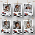 Fast One First Year Photos, Cars 1st Birthday Photos, Baby's First Year Month Photos, Monthly Photo Banner 5987