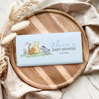 Blue Winnie the Pooh Chocolate Wrappers, Baby Shower Candy Bar Wrapper
