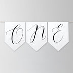 Minimalist Modern High Chair Banner, Gender neutral, Printable Bunting Flag 9175