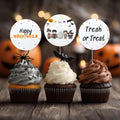 Editable Halloween Party Cupcake Toppers | Printable Cake Toppers | Instant Download Template