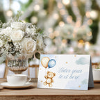 Teddy Bear Food Labels, Beary First Tent Card