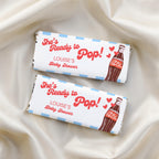 Ready to pop Chocolate Wrappers, Soda Baby Shower Candy Bar Wrapper