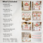 Editable Farm Barnyard Invitation Bundle Template, Farm Barnyard Welcome Custom Sign, Farm Barnyard label, Farm Barnyard party decor