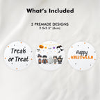 Editable Halloween Party Cupcake Toppers | Printable Cake Toppers | Instant Download Template