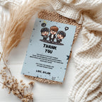 Kpop Editable Birthday Thank You Card | Printable Template | Instant Download