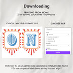 Circus High Chair Banner, Carnival Printable Bunting Flag