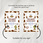 Editable My First Rodeo Birthday Party Signs | Cowboy Welcome Sign | Western Birthday Decorations | Rodeo Yard Sign | Templates 8539