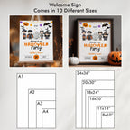 Editable Spooktacular Halloween Costume Party Bundle Decorations, Halloween Costume Party Package Bundle, Halloween Party Bundle