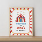 Circus Welcome Sign, Carnival 1st Birthday Sign