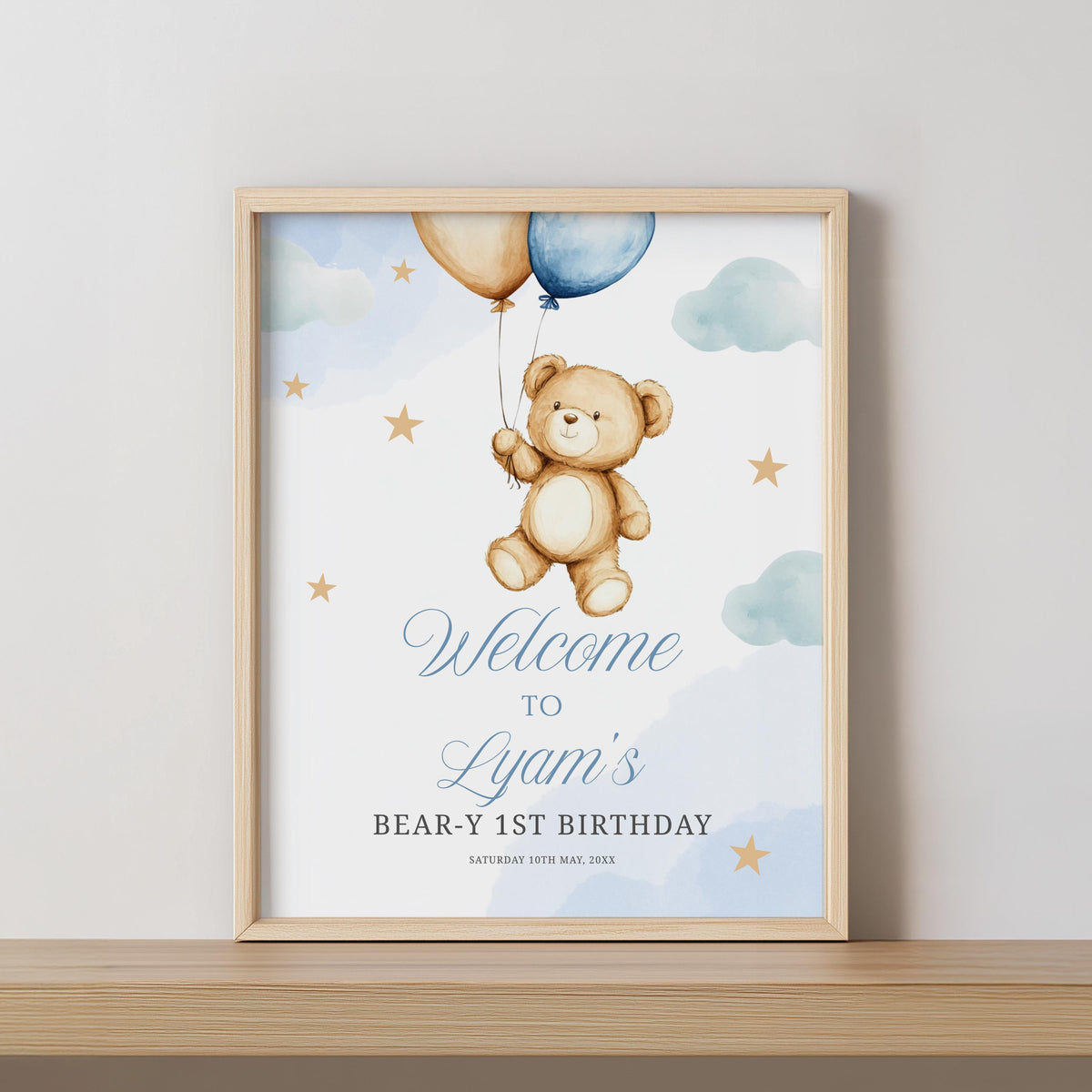 Beary First Welcome Sign