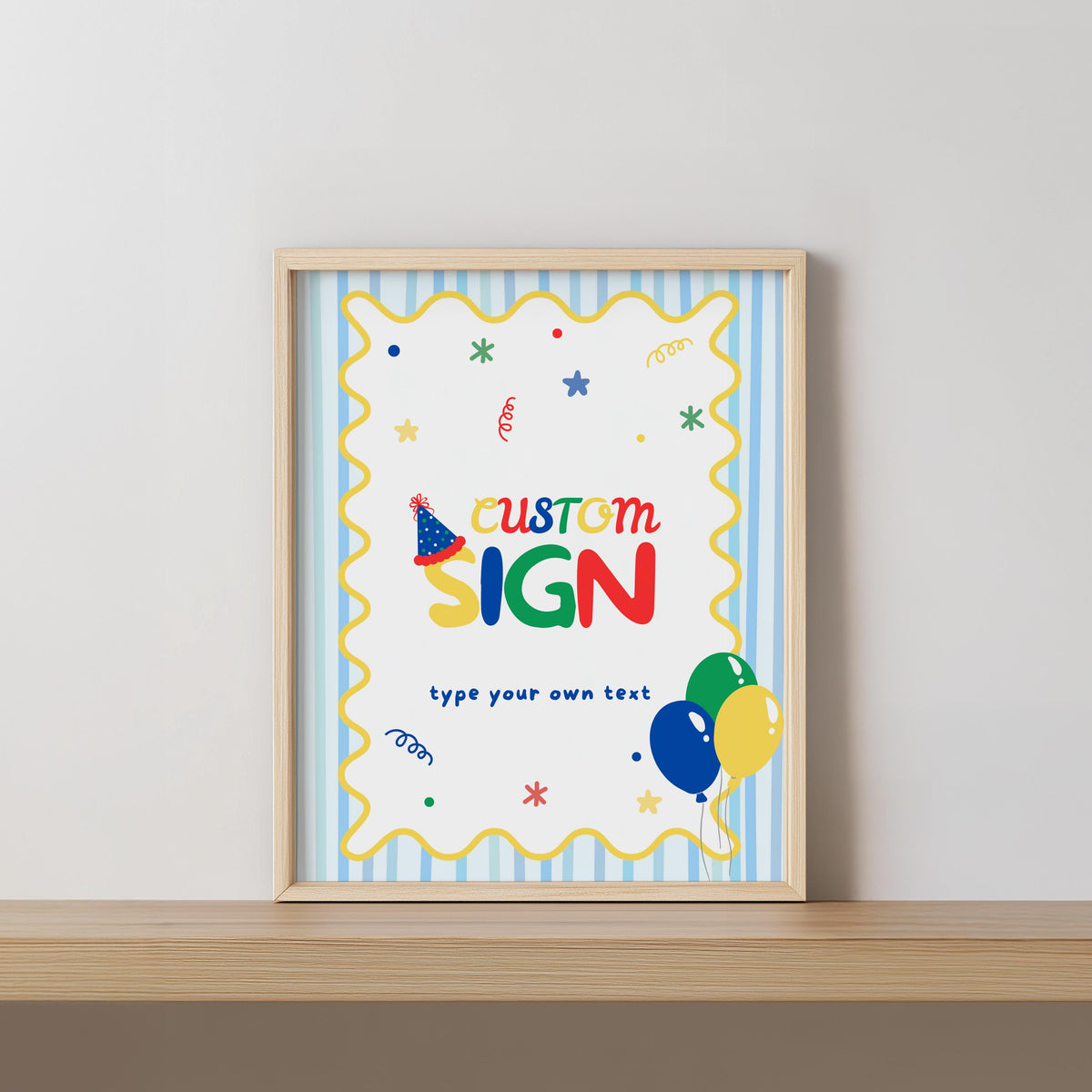 Fun to Be One Custom Sign,  Birthday 8x10 Custom Signs