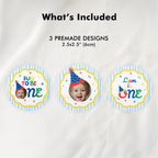 Fun to Be One Cupcake Topper, 1st Birthday Cupcake Toppers