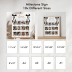 Black Bow Minimalist 1st Birthday Milestone Sign, Black Ribbon, Coquette, Gender neutral, 9174
