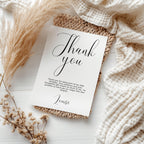 30th Minimalist Modern Thank You Card Template, Simple Special Thanks Printable Card 9176