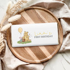 Winnie the Pooh Birthday Chocolate Wrappers, Candy Bar Label