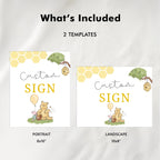 Winnie the Pooh Custom Sign, 8x10 Custom Label