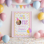 Fun to Be One Welcome Sign, 1st Birthday Sign