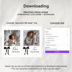 Black Bow Minimalist First Birthday Photo Banners, 1st Birthday Banner, Gender Neutral Cards 9174