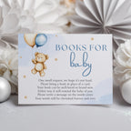Teddy Bear Books For Baby Printable, Bearly Wait Baby Shower Book Request Cards
